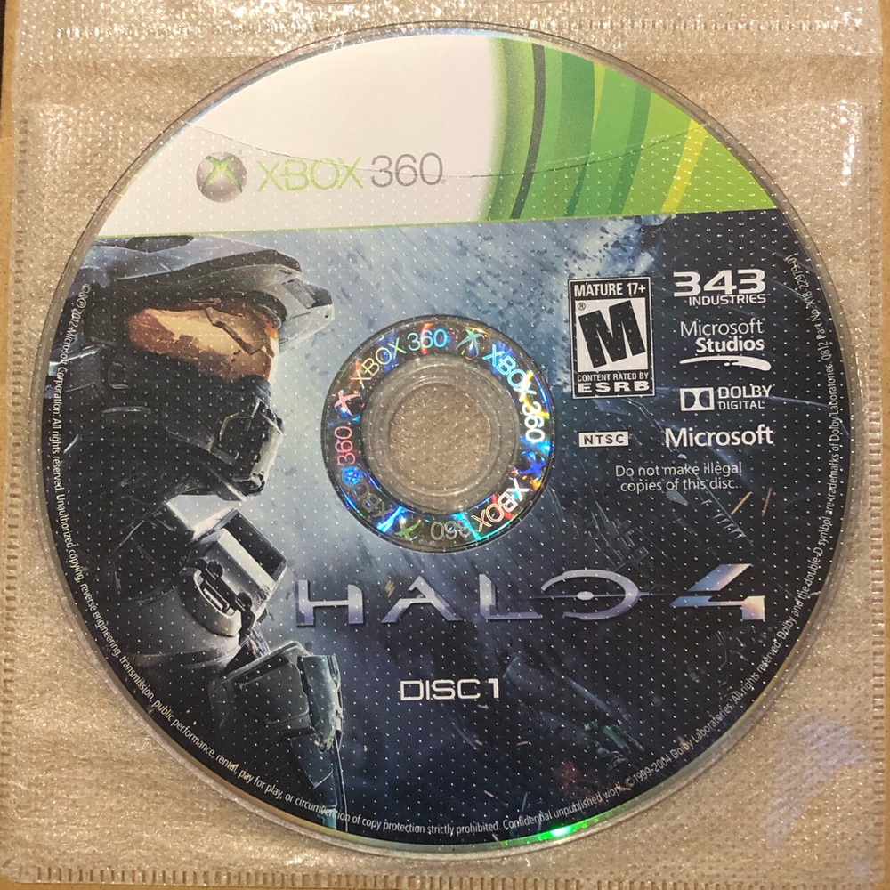 3/$40 Halo 4 - Xbox 360 Discs Only